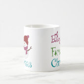 Adorable Babys Erste Weihnachten Kaffeetasse (Mittel)
