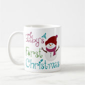 Adorable Babys Erste Weihnachten Kaffeetasse (Links)