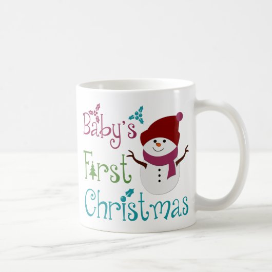 Adorable Babys Erste Weihnachten Kaffeetasse (Rechts)
