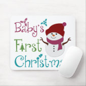 Adorable Babys Erste Weihnachten Mousepad (Mit Mouse)