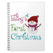 Adorable Babys Erste Weihnachten Notizblock (Vorderseite)