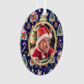 Adorable Baby's First Christmas Ornament - Custom (Vorderseite)