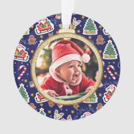 Adorable Baby's First Christmas Ornament - Custom