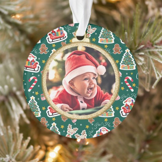 Adorable Baby's First Christmas Ornament Green (Baum)