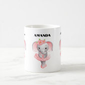 Adorable Ballerina Elephant En Pointe Kaffeetasse (Mittel)