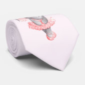 Adorable Ballerina Elephant En Pointe Krawatte (Gerollt)