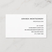 Adorable Ballerina Elephant En Pointe Visitenkarte (Rückseite)