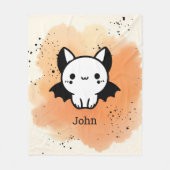 Adorable Bat Buddy - Kawaii Minimalistisches Kinde Fleecedecke (Vorderseite)