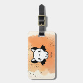 Adorable Bat Buddy - Kawaii Minimalistisches Kinde Gepäckanhänger (Vorderseite vertikal)