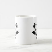 Adorable Bat Buddy - Kawaii Minimalistisches Kinde Kaffeetasse (Mittel)