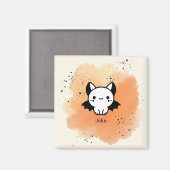 Adorable Bat Buddy - Kawaii Minimalistisches Kinde Magnet (Vorderseite/Rückseite)