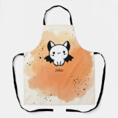 Adorable Bat Buddy - Kawaii Minimalistisches Kinde Schürze (Vorderseite)