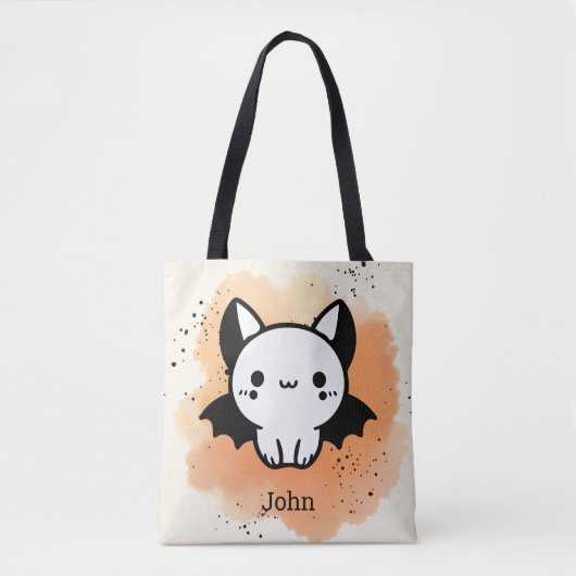 Adorable Bat Buddy - Kawaii Minimalistisches Kinde Tasche (Vorderseite)