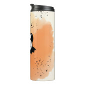 Adorable Bat Buddy - Kawaii Minimalistisches Kinde Thermosbecher (Nach rechts gedreht)