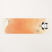 Adorable Bat Buddy - Kawaii Minimalistisches Kinde Yogamatte (Vorderseite (Horizontal))