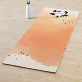 Adorable Bat Buddy - Kawaii Minimalistisches Kinde Yogamatte