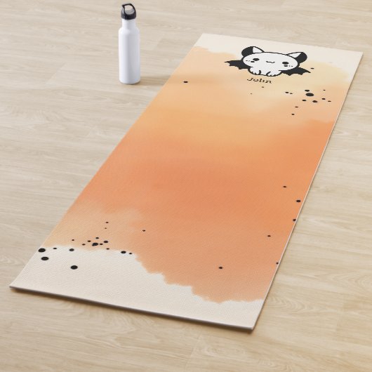 Adorable Bat Buddy - Kawaii Minimalistisches Kinde Yogamatte (Beispiel)