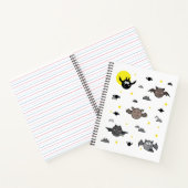 Adorable Bat Illustration Spiral Notebook Notizblock (Innenseite)