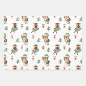 Adorable Bäume | Teddy Bear Christmas Geschenkpapier Set (Vorderseite 2)