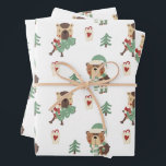 Adorable Bäume | Teddy Bear Christmas Geschenkpapier Set<br><div class="desc">Erleben Sie den festlichen Geist unseres kleinen Teddy-Bären,  der mit Weihnachtsbäumen und Geschenkboxen geschmückt ist. Ein Verpackungspapier,  das Ihre Geschenke in dieser Urlaubssaison besonders hervorheben wird.</div>