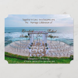 Adorable Beach Hochzeit Blumenladen Einladung