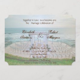 Adorable Beach Hochzeit Einladung
