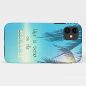 Adorable Beach Palm Blätter Case-Mate iPhone Hülle (Rückseite (Horizontal))