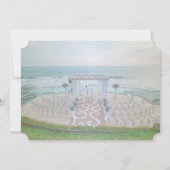 Adorable Beach Wedding, Bloral Arbor Save the Date (Rückseite)