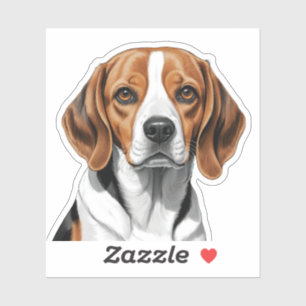 Adorable Beagle Aufkleber - Niedliches Hundeschenk
