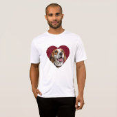 Adorable Beagle in Heart Shape Design T-Shirt (Vorne ganz)