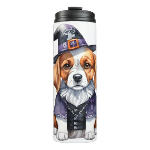 Adorable Beagle Welpen Halloween Spooky Season Thermosbecher