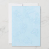 Adorable Bear Boho Rainbow Boy Baby Dusche Einladung (Rückseite)