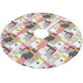 Adorable Bears Brushed Polyester Tree Skirt Weihnachtsbaumdecke (Schrägansicht)