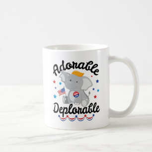 Adorable bedauernswerter Elefant Trump 2016 Kaffeetasse
