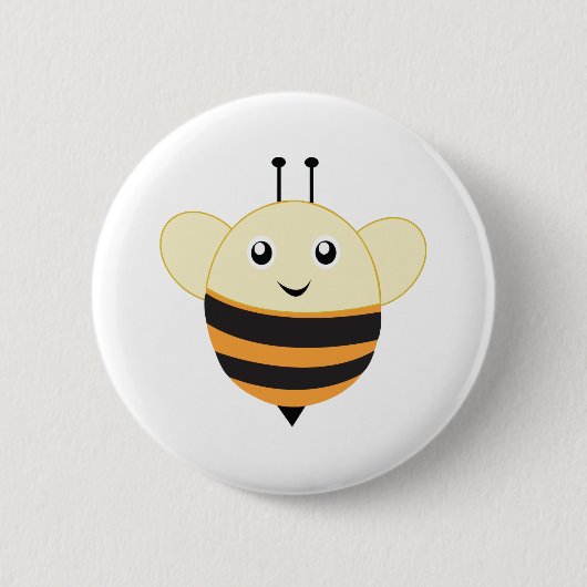 Adorable Bee Little Zoo Button (Vorderseite)