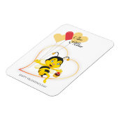 Adorable Bee Mine Valentine's Day Bee Cartoon Magnet (Linke Seite)