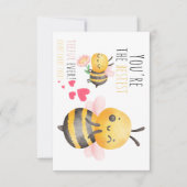 Adorable Bee-Themed Teacher Danke Ihrer Karte - Fu (Vorderseite)