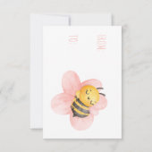 Adorable Bee-Themed Teacher Danke Ihrer Karte - Fu (Rückseite)