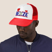 Adorable Belize Flag Herz Patriotic Truckerkappe (Beispiel)