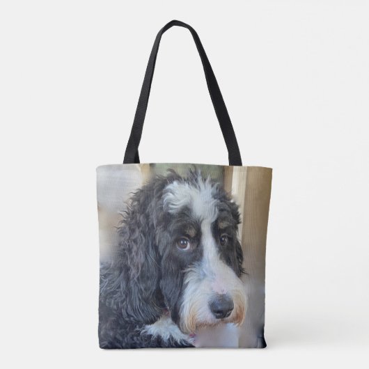 Adorable Bernedoodle Tasche (Rückseite)