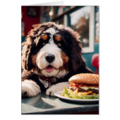 Adorable Bernerdoodle am Diner Blank Inside (Vorne)