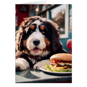 Adorable Bernerdoodle am Diner Blank Inside
