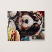 Adorable Bernerdoodle am Diner Puzzle (Horizontal)