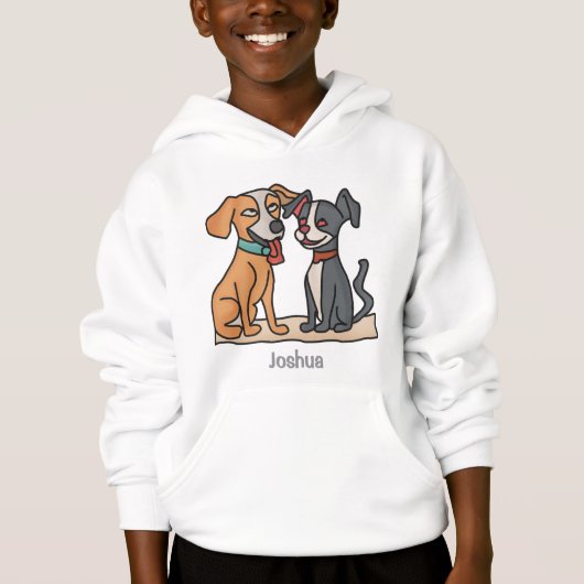 Adorable Best Friends: Niedliche und süße Hunde-Mo Hoodie (Vorderseite)