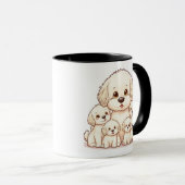 Adorable Bichon Family Tasse - Perfektes Geschenk (VorderseiteRechts)