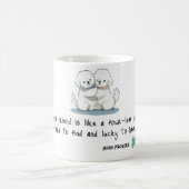 Adorable Bichon Friends mit einem Zitat Kaffeetasse (Mittel)