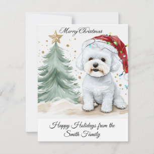 Adorable Bichon Personalisierte Weihnachten