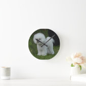 Adorable Bichon Runde Wanduhr (Zuhause)