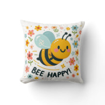 Adorable Biene Happy Pillow