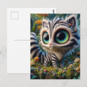 Adorable Big Eye Kitty Postkarte (Vorne/Hinten)